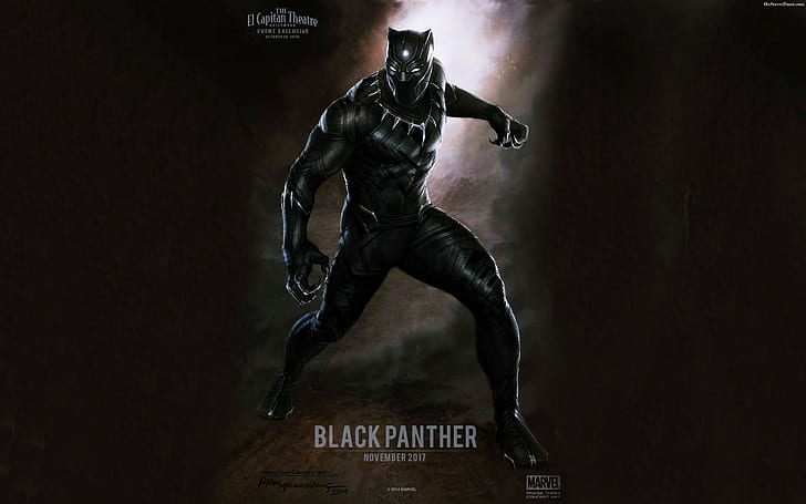 Marvel Cinematic Universe, Black Panther, Concept Art, keajaiban alam semesta sinematik, black panther, concept art, Wallpaper HD