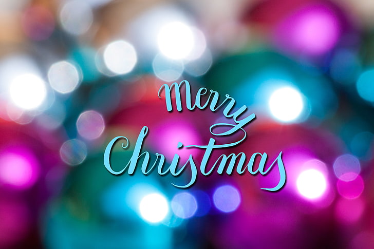 Merry Christmas signage, merry christmas, christmas, sign, flashing, HD wallpaper
