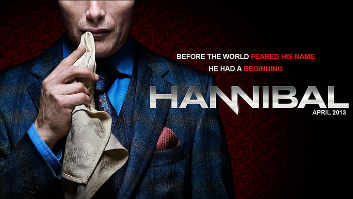 Hannibal, TV, cartaz do filme, homens, Promoções, Mads Mikkelsen, HD papel de parede