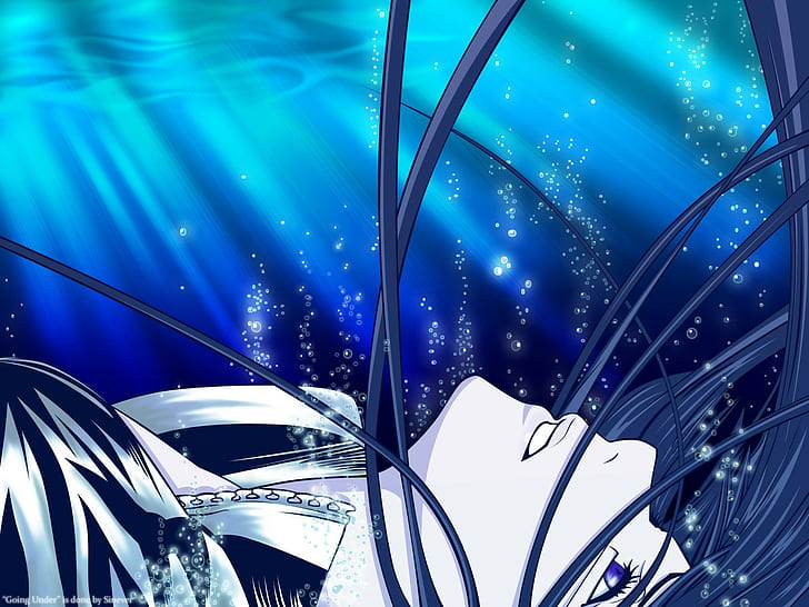 anime, D.Gray man, Lenalee Lee, underwater, HD wallpaper
