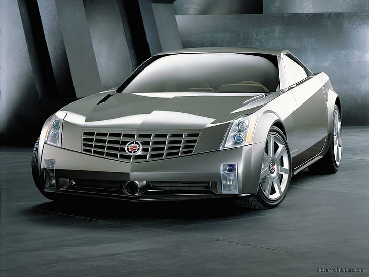 Cadillac Evoq Concept Car, silver cadillac concept car, concept, cadillac, evoq, cars, HD wallpaper