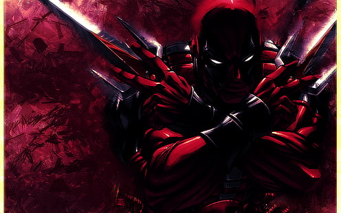 Deadpool-Illustration, Deadpool, Wunder-Comics, HD-Hintergrundbild HD wallpaper