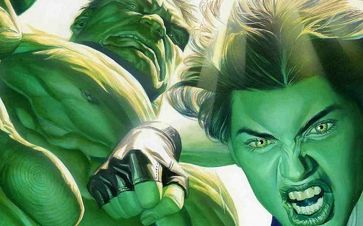 Komiksy, Hulk, She-Hulk, Tapety HD