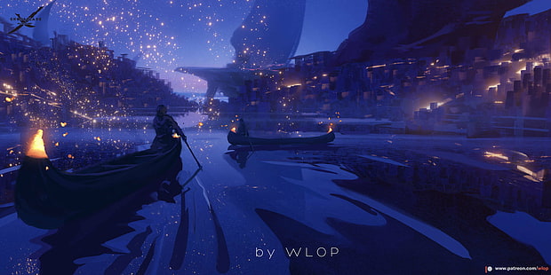 WLOP, Ghost Blade, Anime Girls, HD-Hintergrundbild HD wallpaper