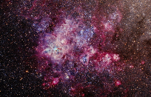 мъглявина, космос, звезди, тарантула, HD тапет HD wallpaper