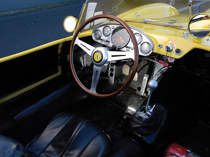 1957, 250, ferrari, interior, race, racing, retro, rossa, scaglietti, spyder, supercar, testa, HD wallpaper