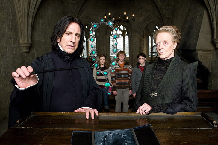 Harry Potter, Harry Potter und der Halbblutprinz, Hermine Granger, Ron Weasley, Severus Snape, HD-Hintergrundbild
