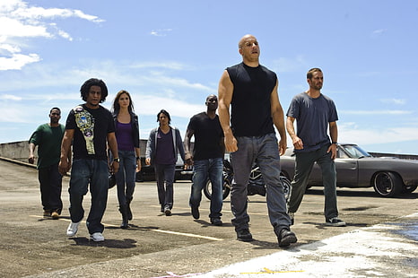 Vin Diesel et Paul Walker, Fast Five, Paul Walker, Fast and Furious 5, VIN Diesel, Fond d'écran HD HD wallpaper