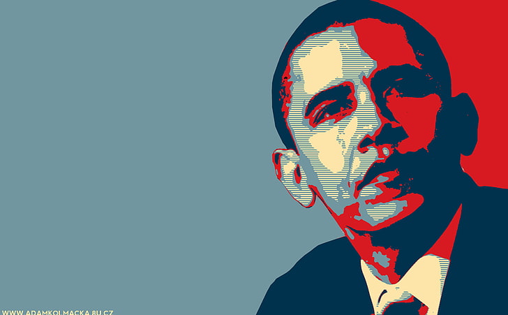 Barack Obama, Barack Obama arte vectorial, Aero, arte vectorial, Fondo de pantalla HD