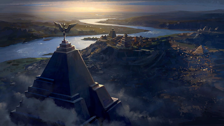 illustration de la pyramide, Game of Thrones: une série de jeux révélateurs, Game of Thrones, Fond d'écran HD