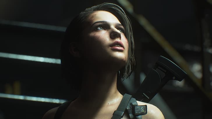 Jill Valentine, Resident Evil 3 Remake, Resident Evil, riesgo biológico, Fondo de pantalla HD