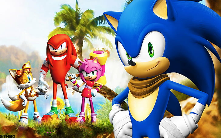 Knuckles, Sonic, Sonic Boom, Sonic The Hedgehog, Tails (character), HD wallpaper