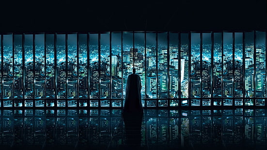 باتمان ، باتمان: Arkham Asylum ، مدينة جوثام ، The Dark Knight ، ألعاب فيديو، خلفية HD HD wallpaper