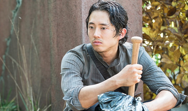 The Walking Dead, Glenn Rhee, Steven Yeun, pemukul baseball, Wallpaper HD