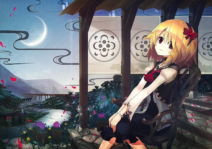 Anime, Touhou, Rumia (Touhou), HD wallpaper