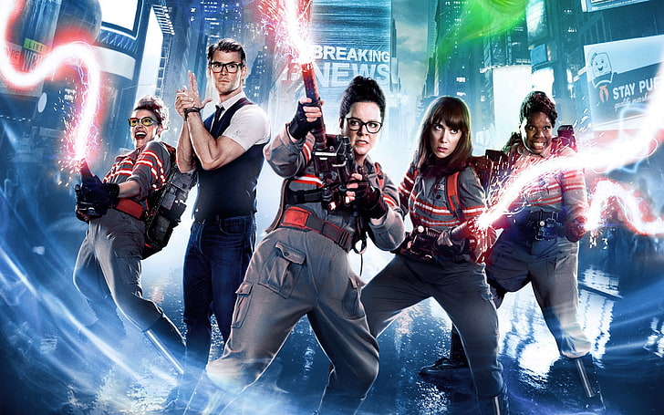 Ghostbusters 2016-Movies Posters HD Wallpaper, Ghost Buster digital wallpaper, HD wallpaper