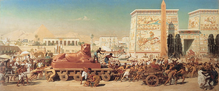 Ägypten, Götter Ägyptens, Edward John Poynter, Israel in Ägypten, HD-Hintergrundbild