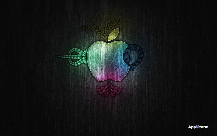 App storm, Apple, Mac, Worms, Colorful, Scary, HD wallpaper
