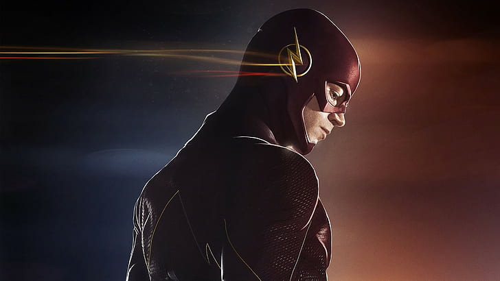 Flash, DC Comics, супергерой, HD обои