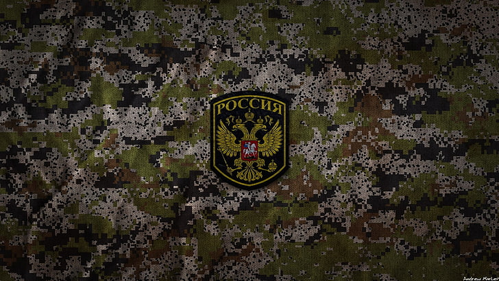 POCCNR patch, army, Russian Army, camouflage, military, HD wallpaper