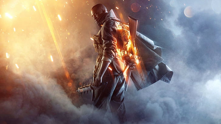 illustration de l'homme, Battlefield 1, dés, EA DICE, jeux PC, Première Guerre mondiale, jeux vidéo, Fond d'écran HD