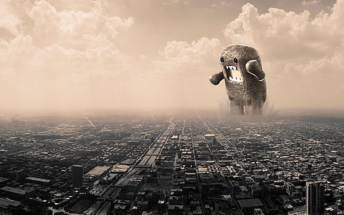 Domo, Chicago, Godzilla, วอลล์เปเปอร์ HD HD wallpaper