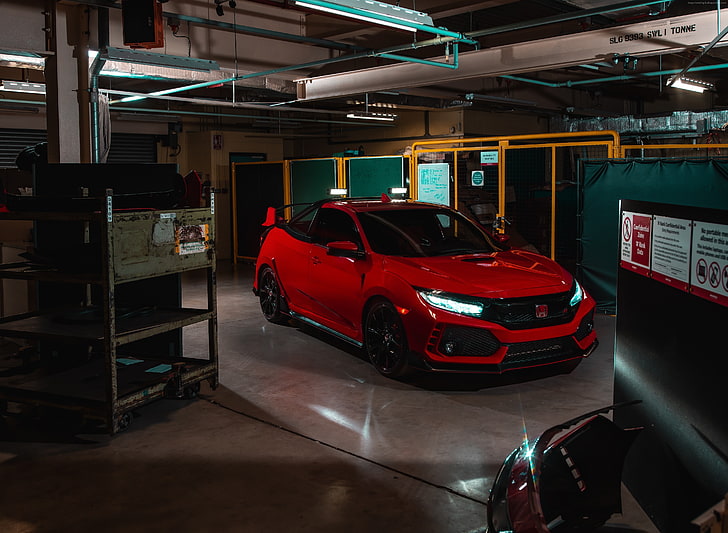 4K, Концепция на пикап Honda Civic Type R, 2018 коли, HD тапет