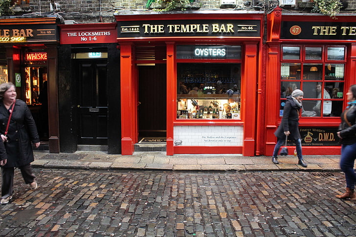 dublin, temple bar, the temple bar pub, HD wallpaper