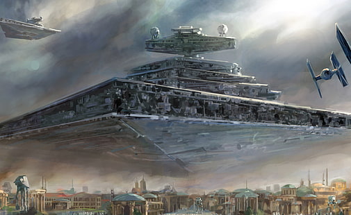 Imperial Super Star Destroyer, Spiele, Star Wars, Star, Super, Imperial, Destroyer, HD-Hintergrundbild HD wallpaper