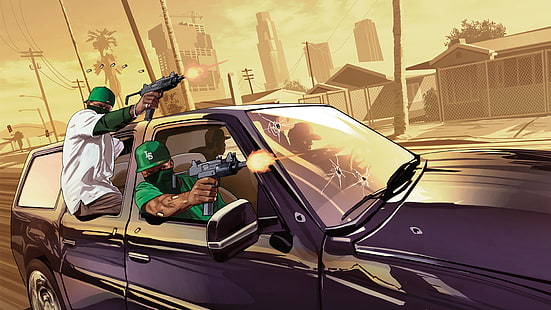 Grand Theft Auto V, Gta5, Grove Street, วอลล์เปเปอร์ HD HD wallpaper