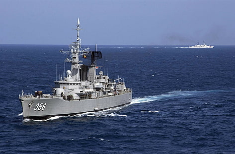 krigsfartyg indonesiska marinen kri karel satsuitubun fregattens fartyg, HD tapet HD wallpaper