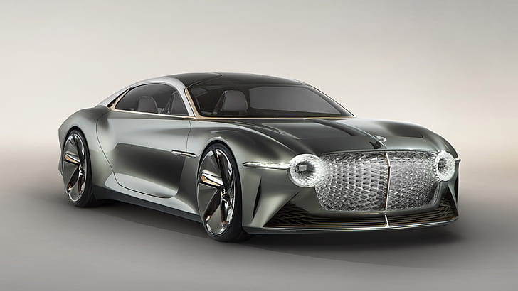 Bentley, Bentley EXP 100 GT, Car, Concept Car, Grand Tourer, Luxury Car, Silver Car, Sport Car, HD wallpaper