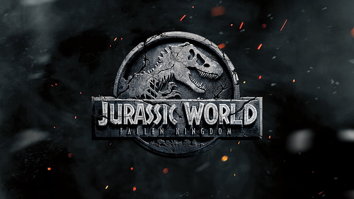 dinosaure, logo, monde jurassique, monde jurassique 3, royaume tombé, Fond d'écran HD