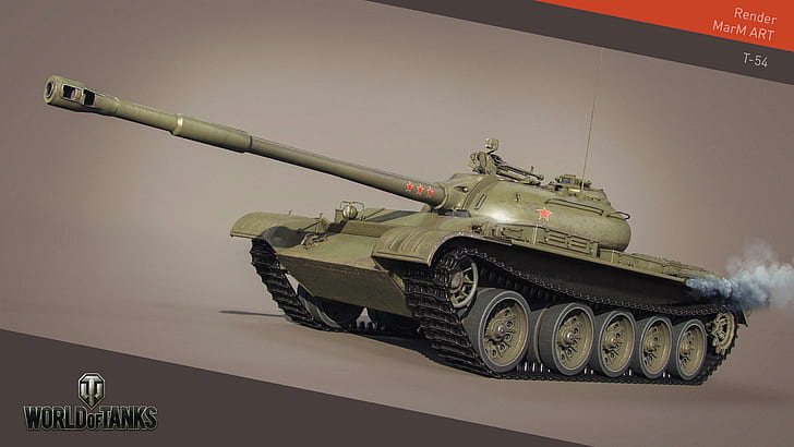 World of Tanks Tanks T-54 Games 3D Graphics, games, 3d graphics, world of tanks, tanks, tanks from games, HD wallpaper