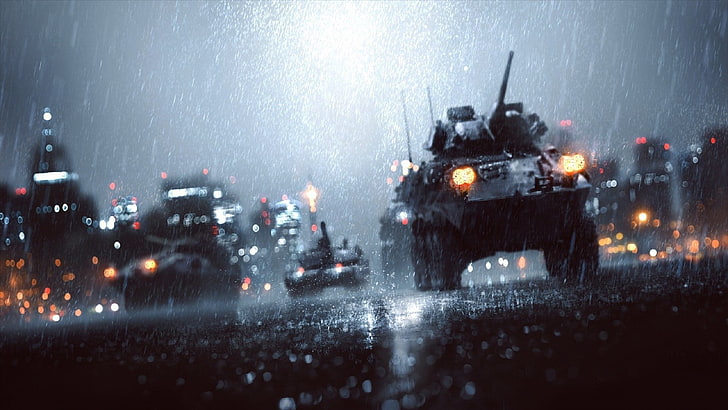 svart stridsvagn, Battlefield 4, Electronic Arts, tärningar, videospel, HD tapet