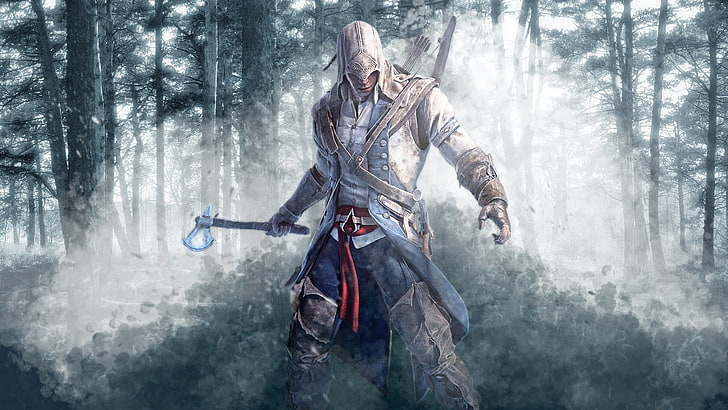 Assassin's Creed цифровые обои, Крид, Ассассины, Американец, Революция, HD обои