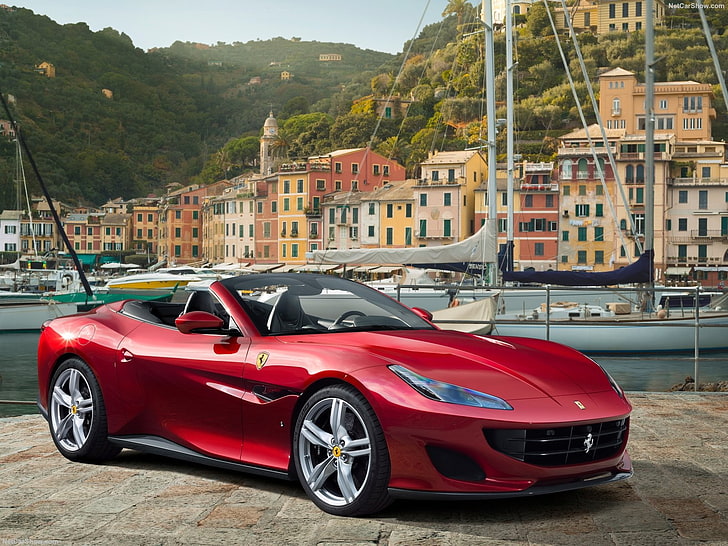 Ferrari, Portofino, car, HD wallpaper