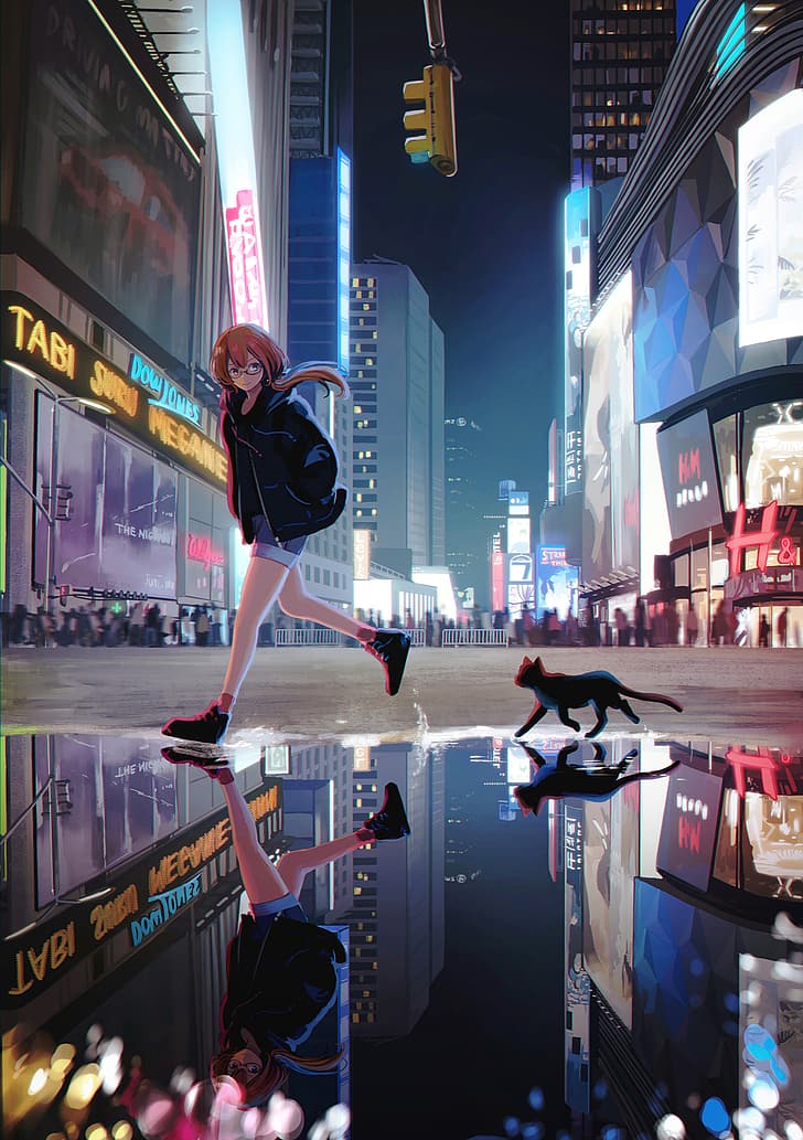 Anime Mädchen essen, / 二次 元, HD-Hintergrundbild, Handy-Hintergrundbild