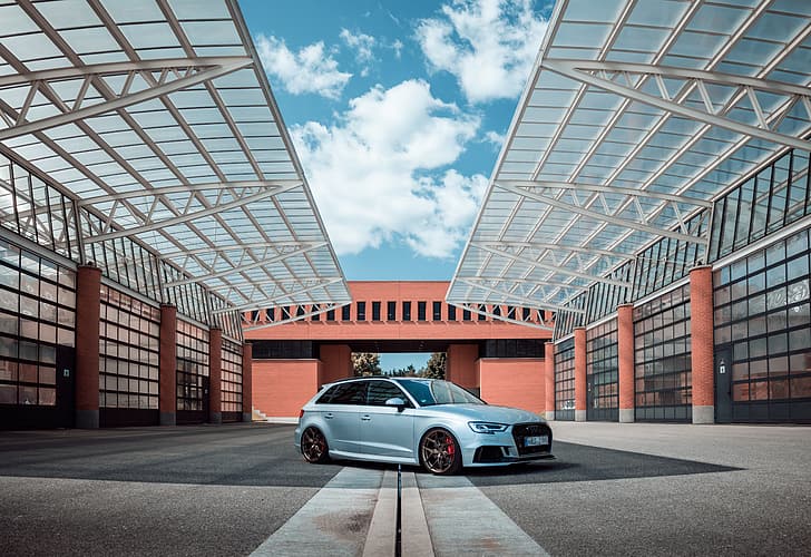 Audi, mobil, arsitektur, bangunan, Low Rider S, Wallpaper HD