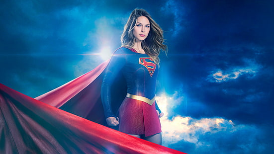 Superwoman, Supergirl Temporada 3, Melissa Benoist, Série de TV, 4k, HD papel de parede HD wallpaper
