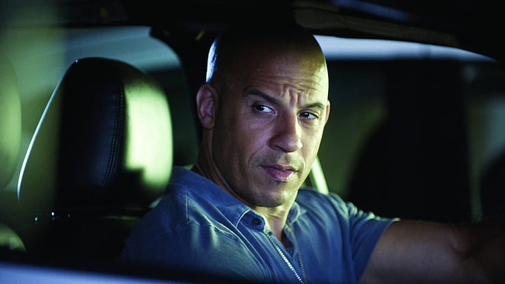 Vin Diesel en voiture, vin diesel, rapide, furieux, célébrité, Fond d'écran HD