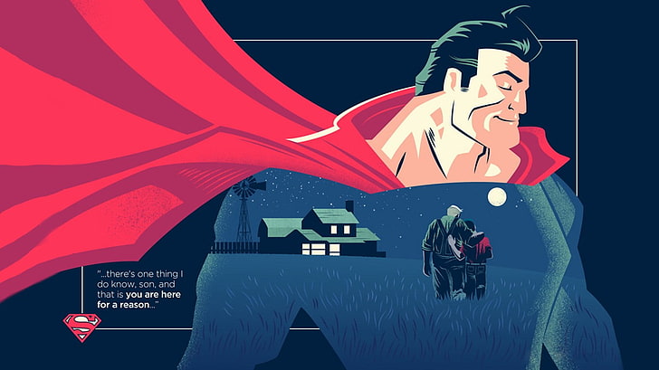 Superman digital wallpaper, Superman, DC Comics, quote, superhero, HD wallpaper