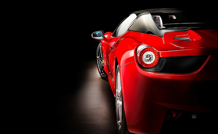 samochód, samochody czerwone, pojazd, Ferrari, Ferrari 458, Tapety HD