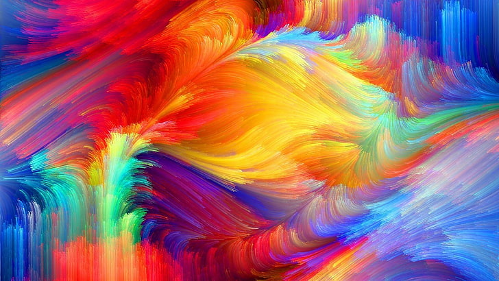 Mezcla de colores, pintura que fluye, Fondo de pantalla HD | Wallpaperbetter