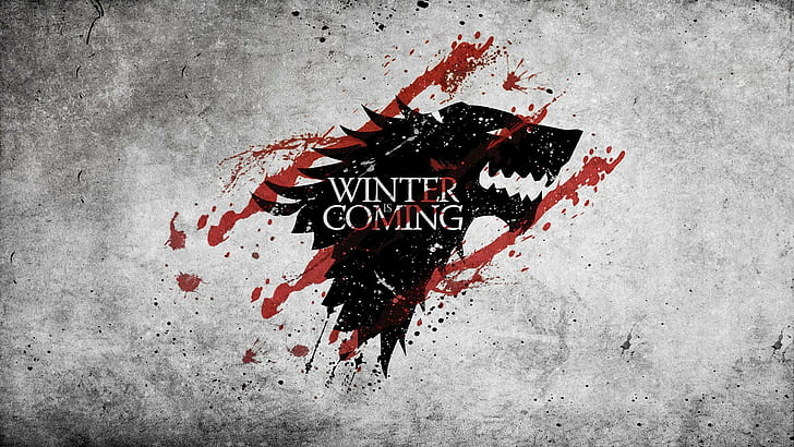 grunge winter is coming house stark game of thrones, HD wallpaper