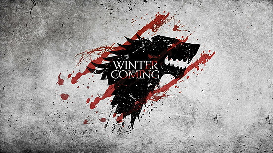 grunge winter is coming house stark game of thrones, HD wallpaper HD wallpaper