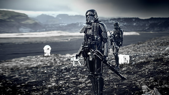 Star Wars Charakter digitale Tapete, Star Wars, Rogue One: Eine Star Wars Geschichte, Imperial Death Trooper, Stormtrooper, HD-Hintergrundbild HD wallpaper