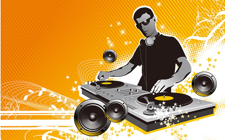 DJ mixer, mixer, music, HD wallpaper