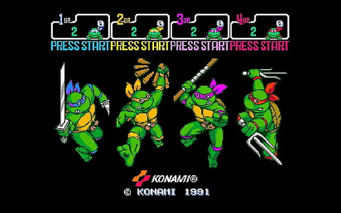 Video Game, TMNT, Donatello (TMNT), Leonardo (TMNT), Michelangelo (TMNT), Raphael (TMNT), HD wallpaper HD wallpaper