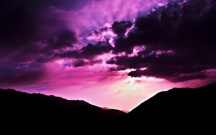 Early Purple Breeze HD, natura, paesaggio, viola, presto, brezza, Sfondo HD